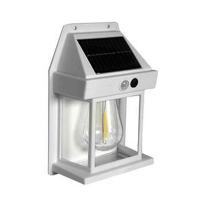 Greenlux LED Napelemes érzékelős fali lámpa LANTER LED/1W/3, 7V IP44 fehér kép