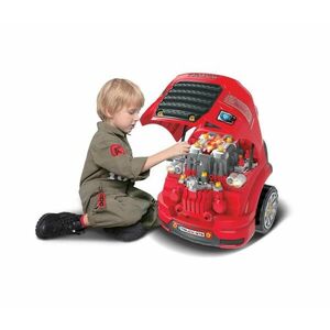 Buddy Toys Gyermek autószerelő műhely 3xAAA + 1xCR2025 piros kép