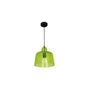 Csillár zsinóron BELL 1xE27/60W/230V zöld kép