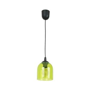 Csillár zsinóron CHRIS 1xE27/60W/230V átm. 11 cm zöld kép