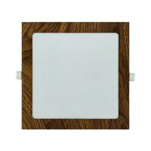 LED Beépíthető lámpa SQUARE LED/18W/230V 4200K 22x22 cm barna kép