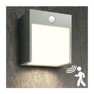 Brilagi Brilagi TERNI LED 12W 230V kültéri fali lámpa szenzorral, szürke, IP44 kép