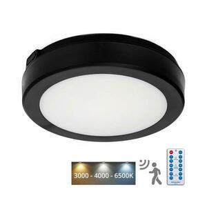 LED Fürdőszobai mennyezeti lámpa érzékelővel NAIROS LED/12W/230V IP65 fekete + távirányító kép