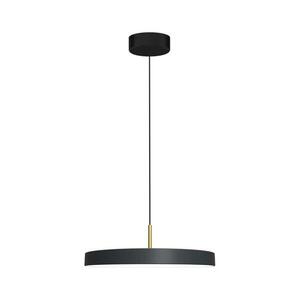 LED Csillár zsinóron DISC LED/38W/230V átm. 45 cm fekete kép