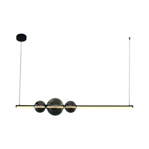 LED Csillár zsinóron KUGEL LED/30W/230V fekete kép