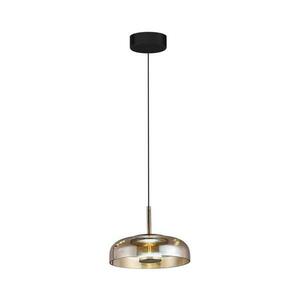 LED Csillár zsinóron VETRO LED/6W/230V átm. 23 cm bézs/fekete kép