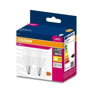 Osram KÉSZLET 2x LED Izzó P45 E14/7W/230V 3000K kép