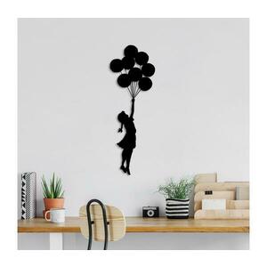 Fali dekoráció 100x34 cm lány fém kép