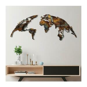 Fali dekoráció 2 db 150x59 cm bolygó fém kép