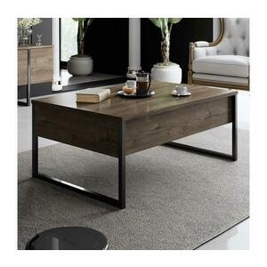 Kávésasztal LUXE 40x90 cm dió/fekete kép