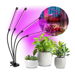 LED Dimmelhető lámpa csipesszel növények termesztésére VITARO 4xLED/10W/230V fekete kép