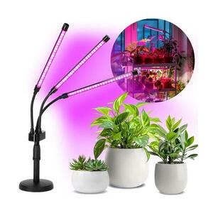 LED Dimmelhető asztali lámpa növények termesztésére VITARO 3xLED/10W/230V fekete kép