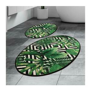 KÉSZLET 2x Fürdőszoba szőnyeg TROPIC 60/100 cm zöld kép