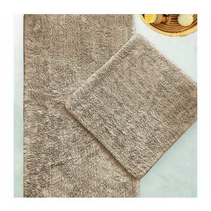 KÉSZLET 2x Fürdőszoba szőnyeg 60/100 cm bézs kép