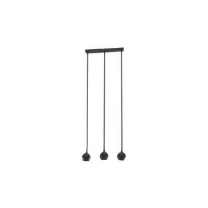 Csillár zsinóron COLM 3xGU10/30W/230V fekete kép