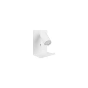 Fali spotlámpa polccal és USB töltővel 1xGU10/35W/230V fehér kép