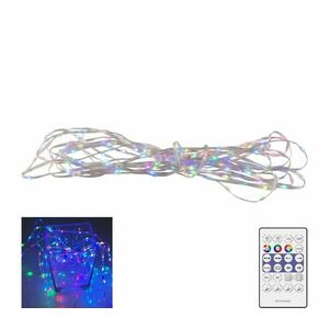 LED RGB karácsonyi lánc LED/10W/5V 10 m USB + távirányítás kép