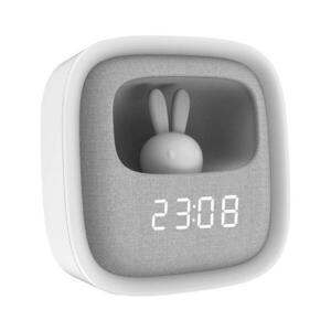 LED Dimmelhető kislámpa ébresztőórával BUNNY LED/1, 2W/5V 3000K kép