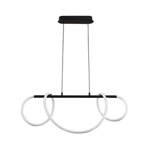 LED Csillár zsinóron EMMA LED/38W/230V fekete kép