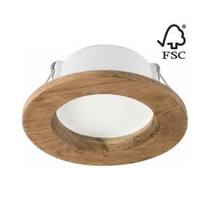 LED Beépíthető lámpa WOODY SPOT LED/5, 5W/230V 4000K dió ø 10 cm kép