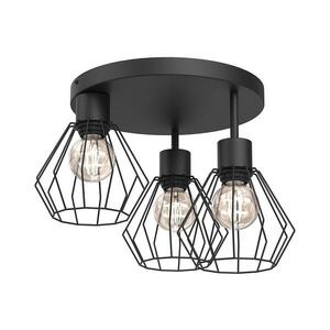 Mennyezeti lámpa PARKLA 3xE27/15W/230V fekete kép