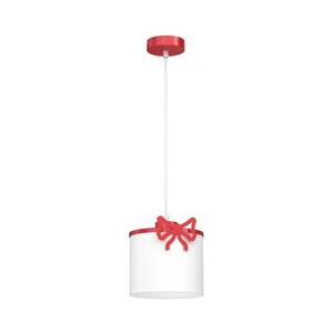 Gyerek csillár zsinóron SWEET 1xE27/15W/230V fehér/piros/íj kép