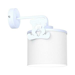 Gyermek fali lámpa SWEET 1xE27/15W/230V fehér/kék/medvebocs kép