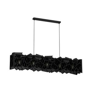 Csillár zsinóron CAMO 5xE27/15W/230V fekete kép
