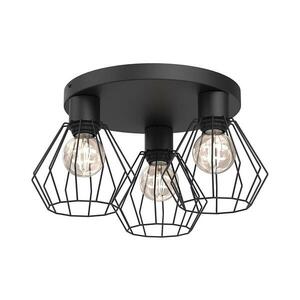 Spotlámpa LETI 3xE27/15W/230V fekete kép