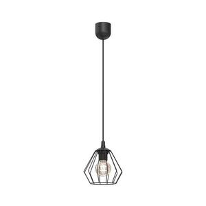 Csillár zsinóron LETI 1xE27/15W/230V fekete kép