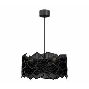 Csillár zsinóron CAMO 3xE27/15W/230V fekete kép