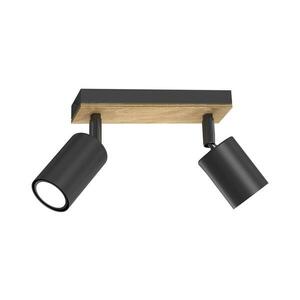 Spotlámpa TULON 2xGU10/8W/230V fekete/tölgy kép
