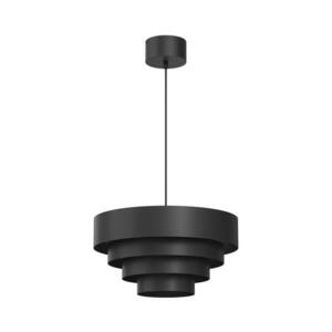 Csillár zsinóron RINGS 1xE27/15W/230V fekete kép
