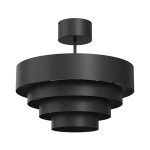 Felületre szerelhető csillár RINGS 1xE27/15W/230V fekete kép