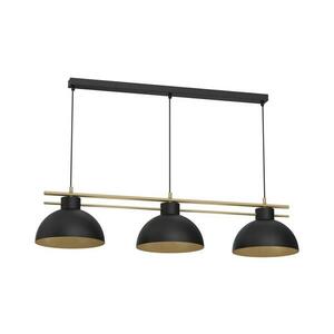 Csillár zsinóron ESTATE 3xE27/15W/230V fekete kép