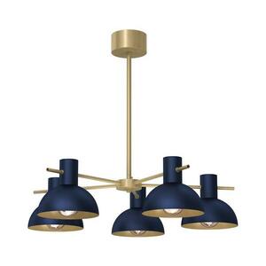 Csillár rúdon ESTATE MINI 5xE27/15W/230V kék kép