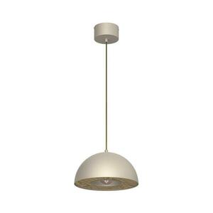 Csillár zsinóron ELGUND 1xE27/15W/230V átm. 28, 5 cm bézs kép