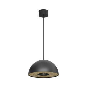 Csillár zsinóron ELGUND 1xE27/15W/230V átm. 35 cm fekete kép