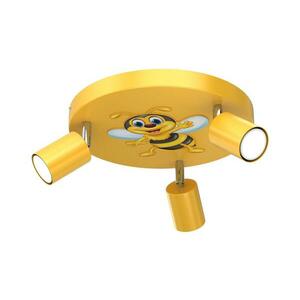 Gyerek spotlámpa FUN 3xGU10/8W/230V sárga/méhecske kép
