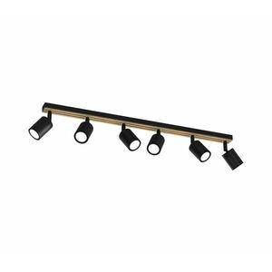 Spotlámpa TERRA 6xGU10/8W/230V fekete/tölgy kép