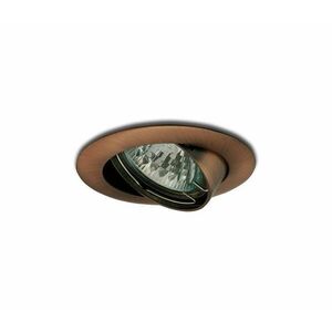 Dönthető süllyesztett lámpa 1xGU5, 3/50W/12V réz kép