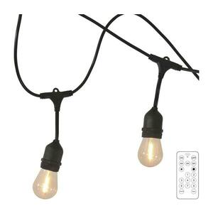 LED Napelemes kültéri lánc PARTY 10xE27/3, 7V 10 m IP44 + távirányító kép