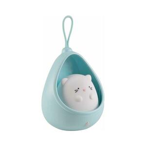LED Gyermek Tájoló lámpa érzékelővel KITTY LED/0, 5W/5V USB kék kép