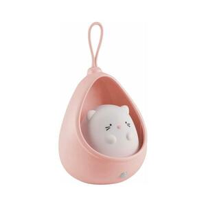 LED Gyermek Tájoló lámpa érzékelővel KITTY LED/0, 5W/5V USB rózsaszín kép