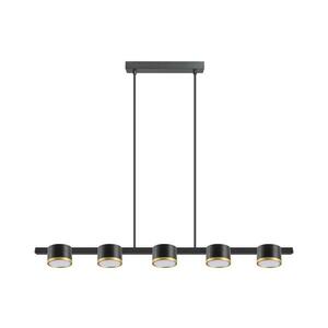 LED Csillár zsinóron MIRELLA 5xGX53/6W/230V fekete kép