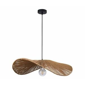 Csillár zsinóron CAPRI 1xE27/20W/230V átm. 60 cm bambusz kép