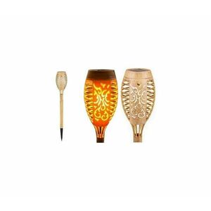 LED Napelemes lámpa MINISPARK BAMBOO LED/1, 8W/5, 5V IP44 bézs kép