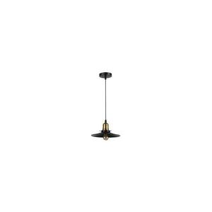 Csillár zsinóron LOFT 1xE27/60W/230V átm. 22 cm fekete kép