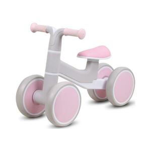 Buddy Toys Tolós bicikli KVADROLET szürke/rózsaszín kép