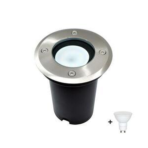 LED Kültéri behajtó lámpa 1xGU10/6W/230V IP67 matt króm kép